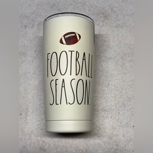 NWT Rae‎ Dunn “Football Season” 17oz Insulated Stainless Steel Tumbler